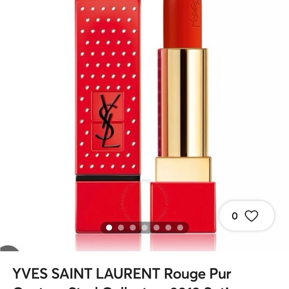 Yves Saint Laurent Red Lipstick Rouge Pur collectors Edition shade 1
